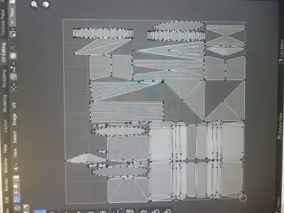 trident sword Low-poly 3D model