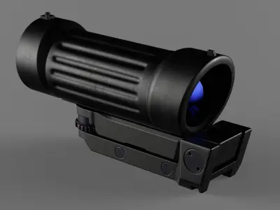 Elcan C79 Scope Low-poly 3D model