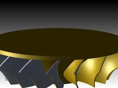 Compressor wheel Free 3D model