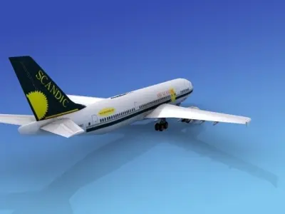 Airbus A300 Air Scandic 3D model