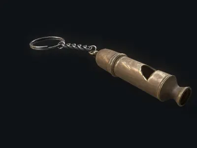 old  Whistle Low-poly 3D model