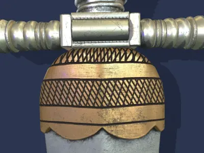 Oriental Dagger Low-poly 3D model