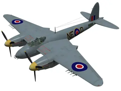 de Havilland DH98 Mosquito MkVI 3D model