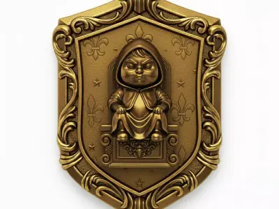 Pendant Antique Pendant Baby Pendant Devil  3D print model