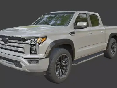 Pickup Truck 3D Model 3D model purchase
