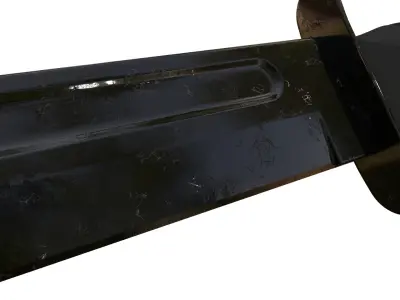 High-Poly military knife 3D model