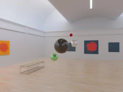 HDRI - Art Museum Gallery Interior 20 - 16384x8192 Texture
