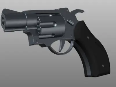 Revolver 3D model 5