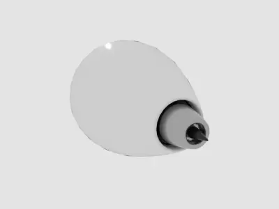  Jet Engine  Low-poly 3D model