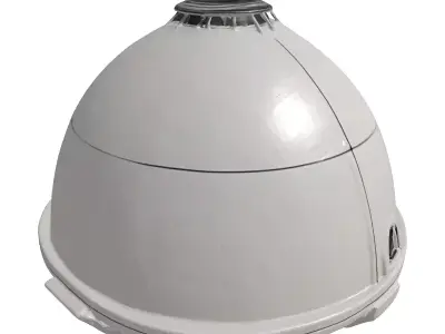 Futuristic SciFi Habitat Pod 3D model