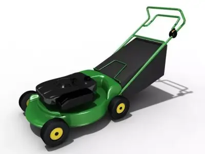Lawn mower 3D model