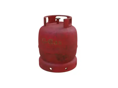 old gas cylinder 3D model