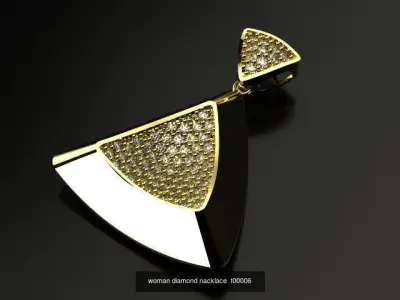 woman diamond  4 part set T00006 3D Model Pack