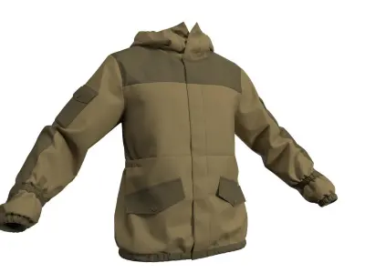 Gorka Uniform Jacket - Marvelous Designer 3D model