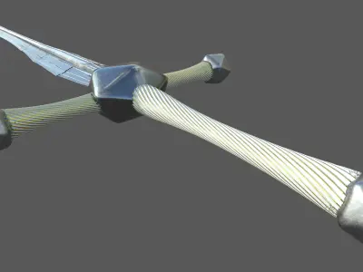 sword silver 3D model