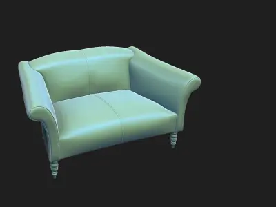 sofa  stylized Low-poly 3D model