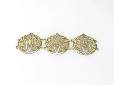 woman necklace part 22k c00008 3D print model