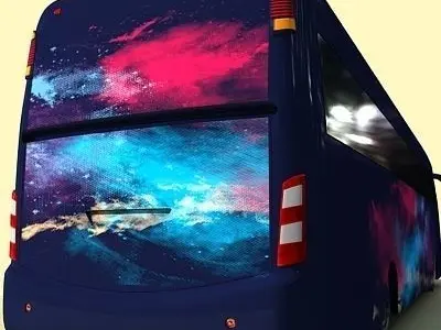 Second Collection of 5 Buses 3D model
