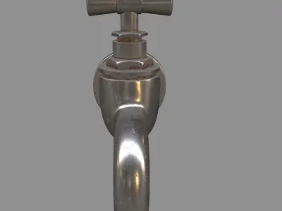 FOUNTAIN MODEL metal faucet Free 3D model