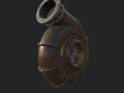 Vent Pipe PBR 4K GameReady Low-poly 3D model