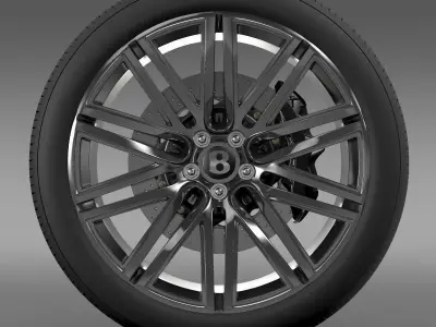 Bentley Continental GT Speed 2014 wheel  3D model