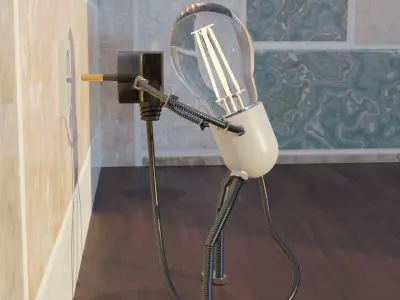 Bulb Guy Free 3D model