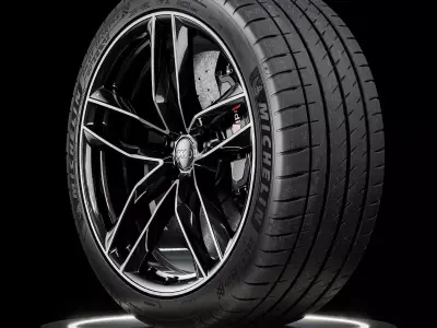 Michelin Pilot Sport 4S 265 40 ZR20 104Y 3D model