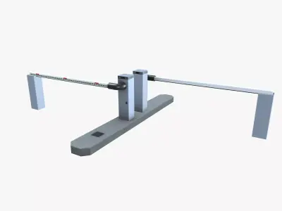 Boom Barrier Low-poly 3D model purchase