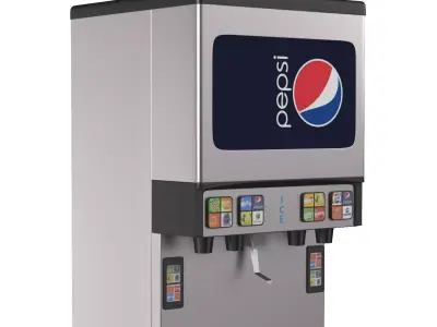 CF Pepsi Beverage Dispenser Machine 3D model