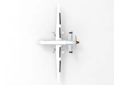 US Military Aircraft 7 list 3d model  Low-poly 3D model