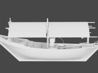Indonesian Fishing boat 3D model