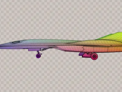 SR-72 Darkstar from Top Gun Maverick Low-poly 3D model