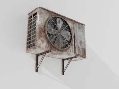 AC Rusty - Low Poly  Game-Ready Low-poly 3D model