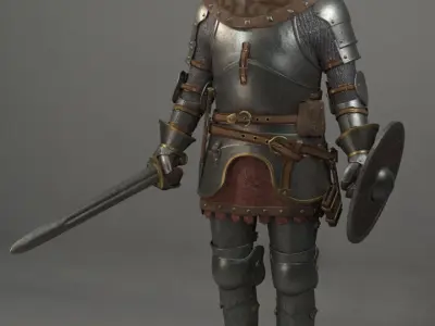 Knight    Knight with shield 3D model