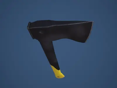 Stylized Tactical Axe Low-poly 3D model