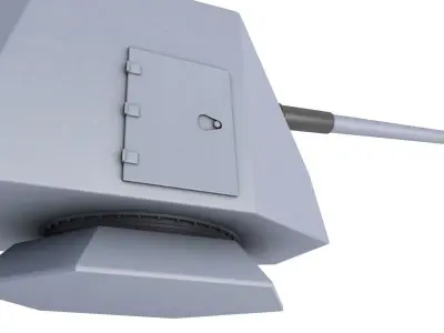 Mk 45 Naval Gun 3D model