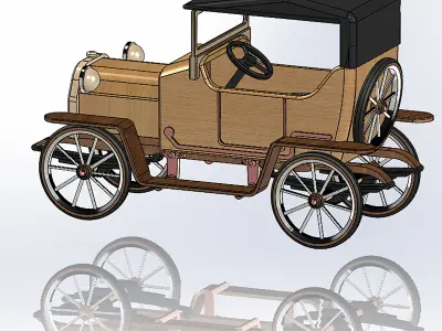 Retro car Le Zebre 3D print model purchase