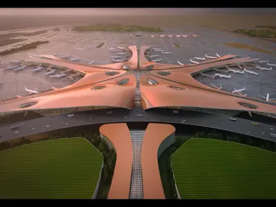 CHINA Beijing International Airport 3D model