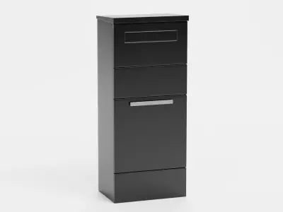 Mail Box Low-poly 3D model 4