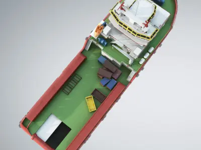 KVP Multi Purpose Offshore Vessel 3D model