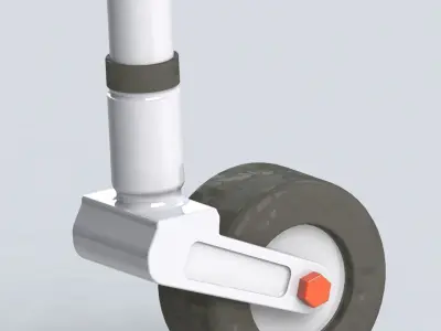 A5M4 Tail wheel 3D print model