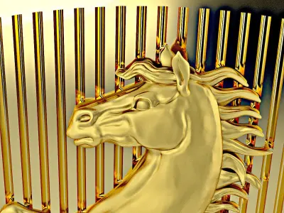 Horse pendant 3D model purchase