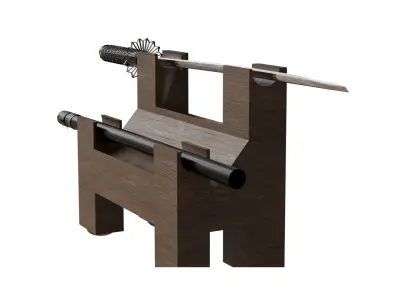 3D Katana Model Low-poly 3D model purchase