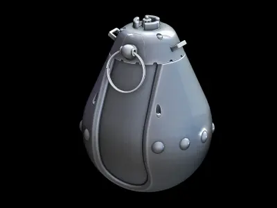 Sci-Fi Grenades Set  3D model