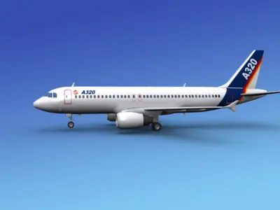 Airbus A320 1 3D model
