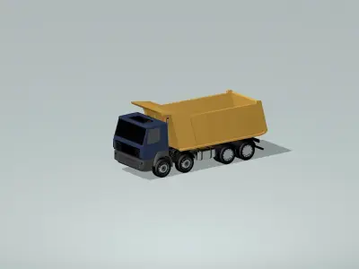 construction cargo trucks 3D model