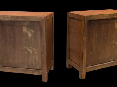 Chinese Furniture Low-poly 3D model