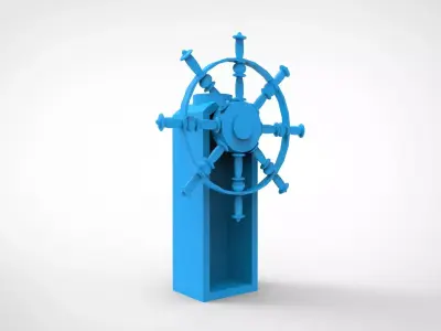 steering wheel of a ship 3D print model