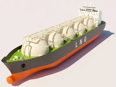 LNG Ship 3D model