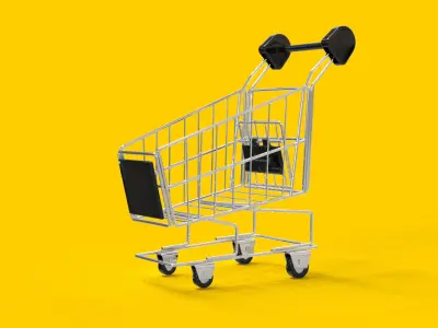 Shopping Cart 3D model Free 3D model